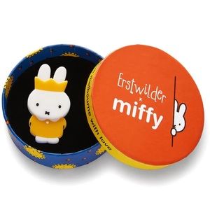 Erstwilder Handmade Acrylic Dick Bruna Queen Miffy Brooch Charming Bunny Girl